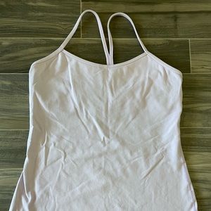 Lululemon lilac Power Y tank top sports bra Size 12